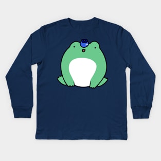 Blueberry Frog Kids Long Sleeve T-Shirt